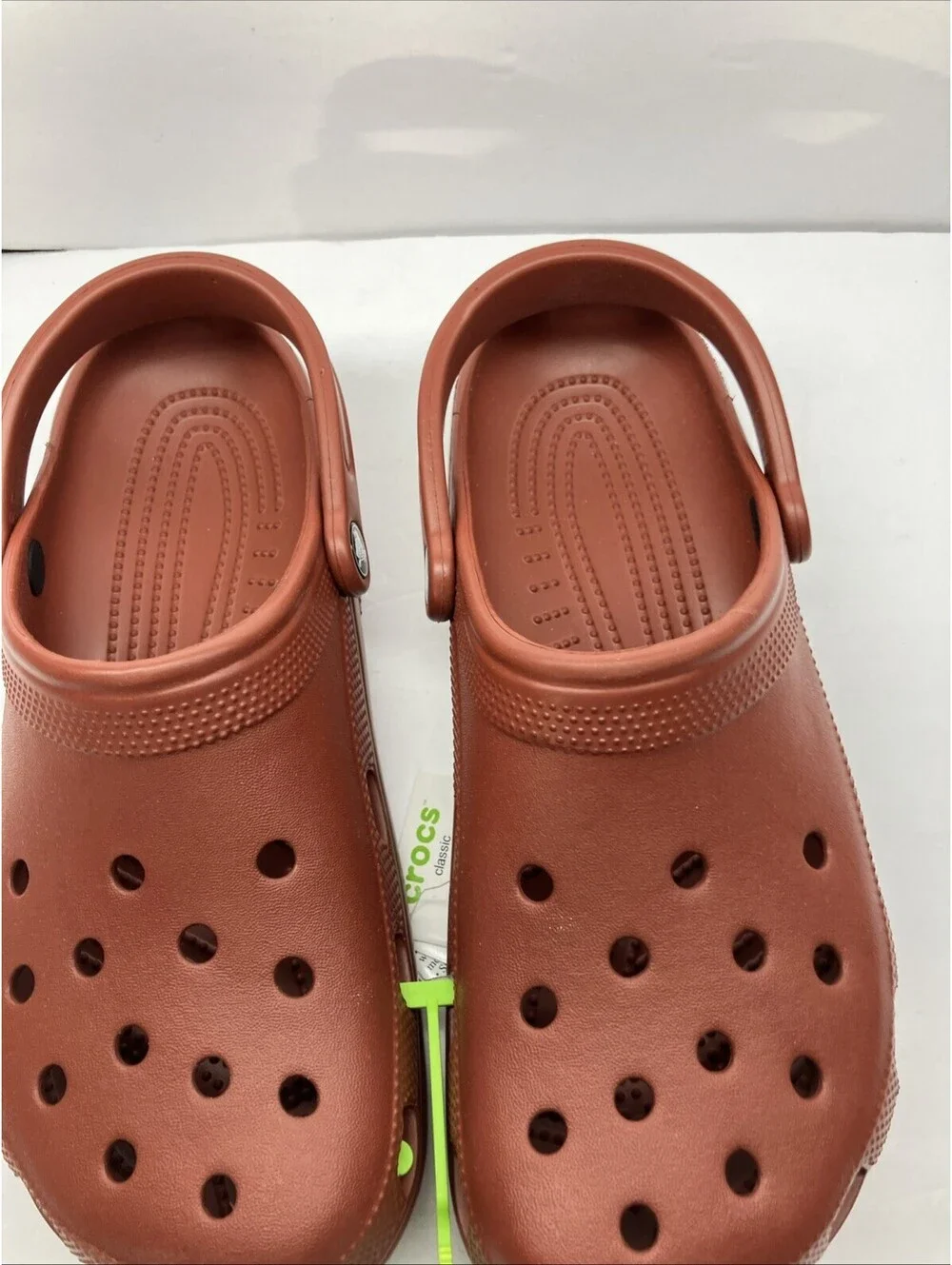 Crocs Mens Size 9 Women’s 11 Classic Clogs Rust Brown 10001-862 NEW